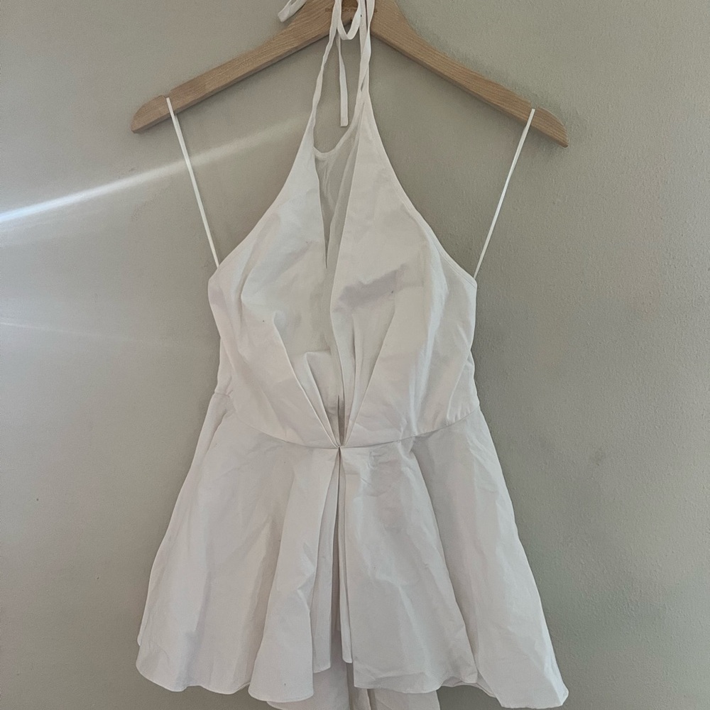 Kendall & Kylie White Peplum Top